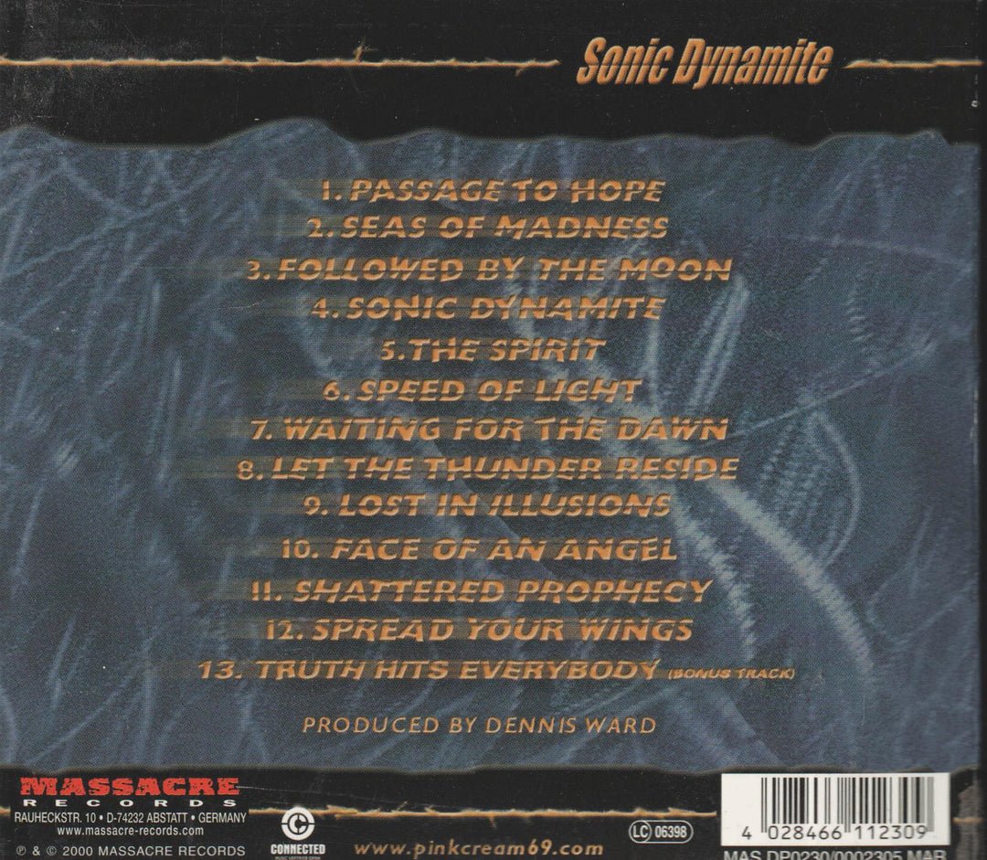 Pink Cream 69 - Sonic Dynamite (2000). CD.
