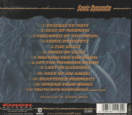 Pink Cream 69 - Sonic Dynamite (2000). CD.