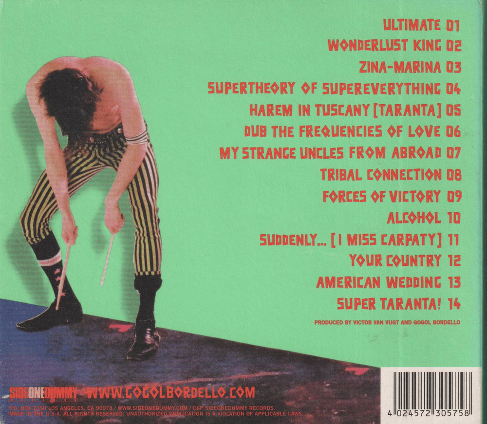 Gogol Bordello - Super Taranta! (2007). CD.