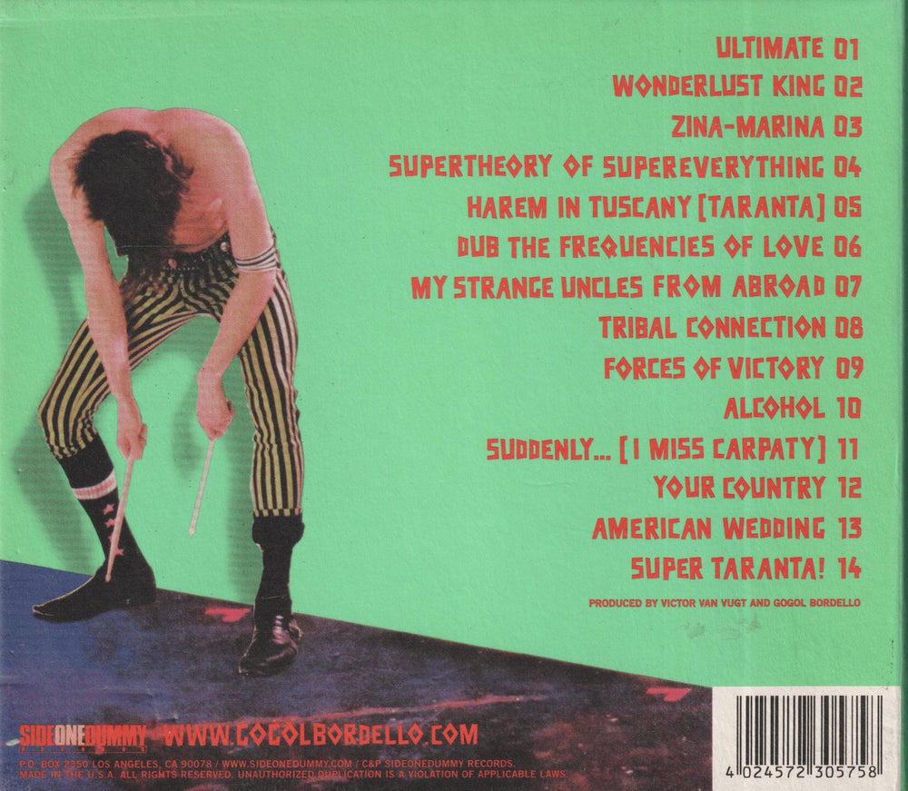 Gogol Bordello - Super Taranta! (2007). CD.