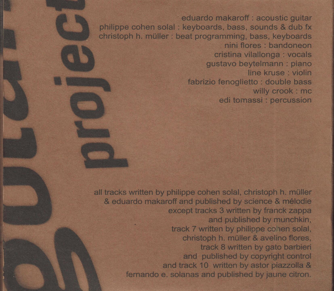Gotan Project - La Revancha del Tango (2001). CD.