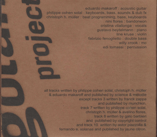 Gotan Project - La Revancha del Tango (2001). CD.