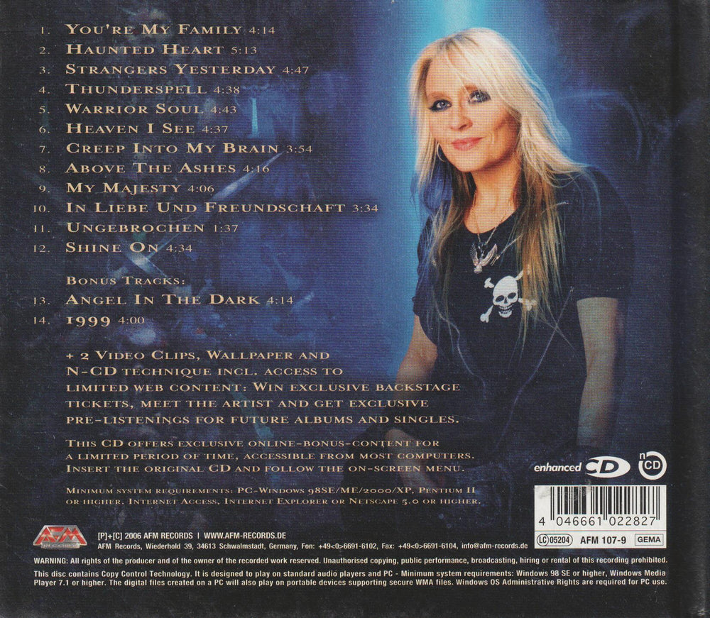 Doro - Warrior Soul (2006). CD (Digipak).