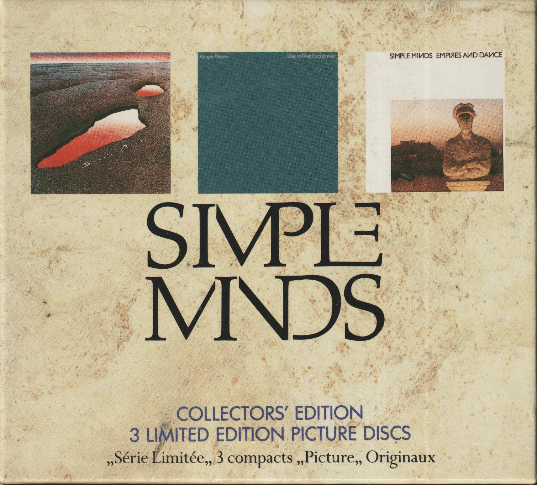 Simple Minds - Collectors' Edition (3 Limited Edition Picture Discs). 3CD Boks.