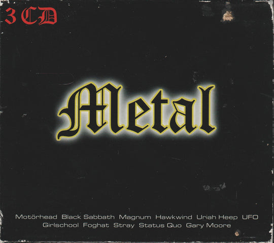 Various Artists - Metal (3 CD). 3CD Samleboks.