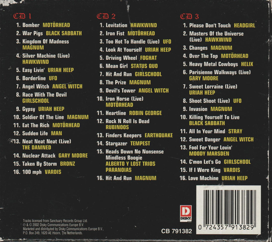 Various Artists - Metal (3 CD). 3CD Samleboks.