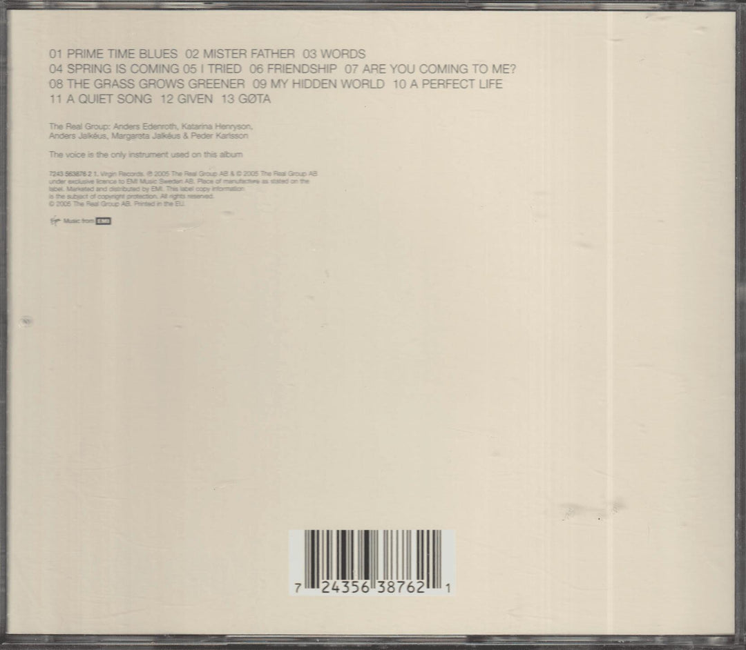 The Real Group - In The Middle Of Life (2005). CD.