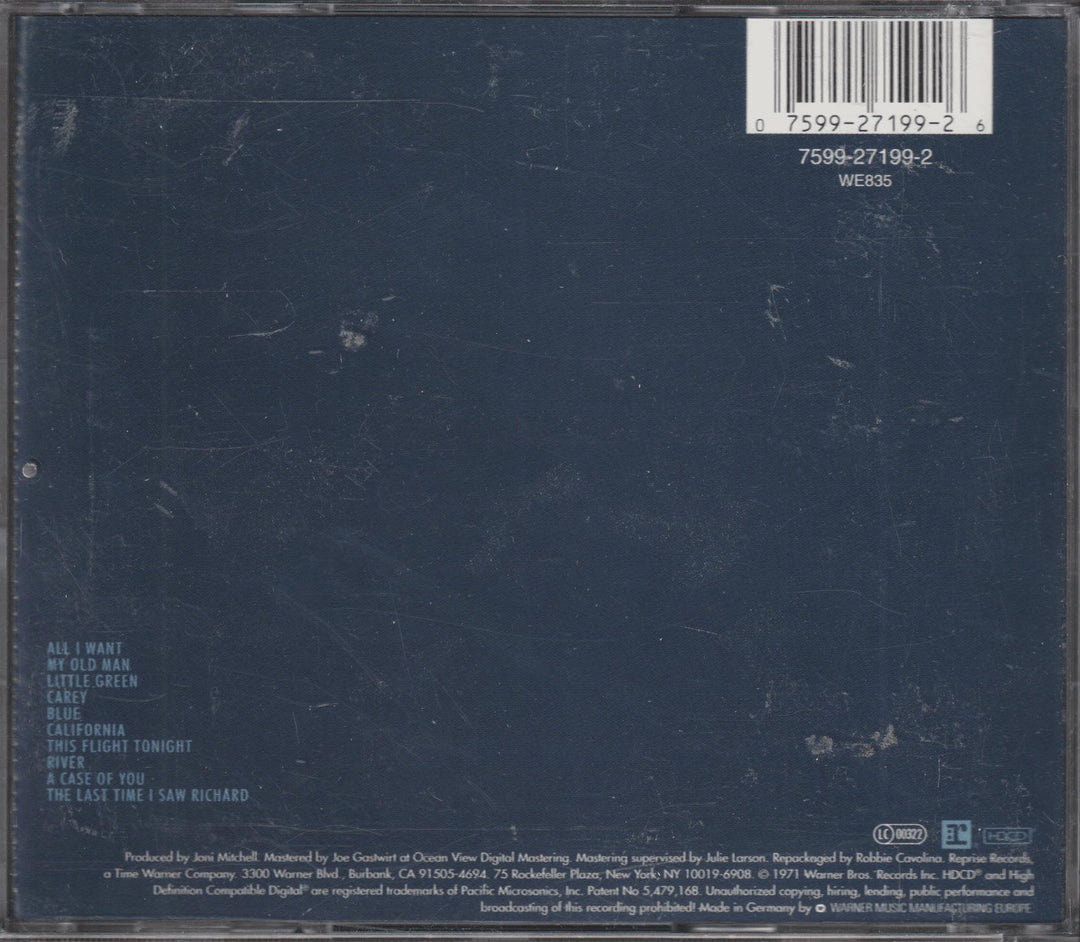 Joni Mitchell - Blue (Digitally Remastered)