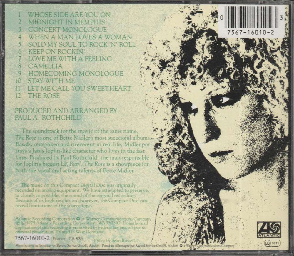 Bette Midler / Alan Bates - The Rose (Soundtrack, 1979)