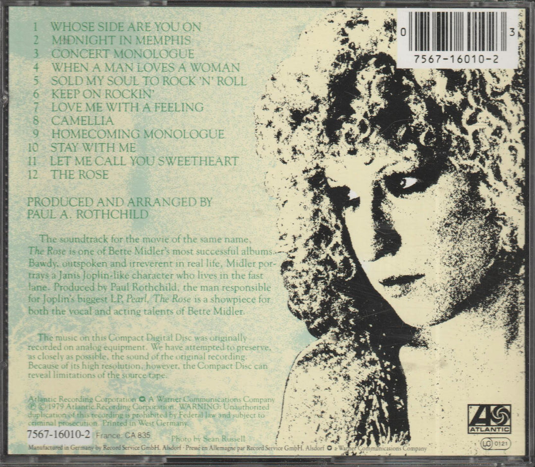 Bette Midler / Alan Bates - The Rose (Soundtrack, 1979)
