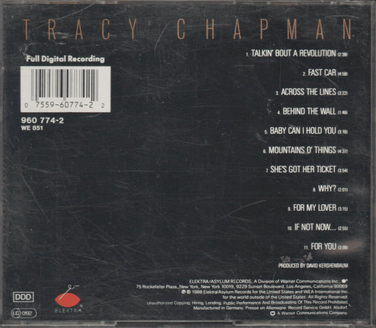 Tracy Chapman - Tracy Chapman (1988)
