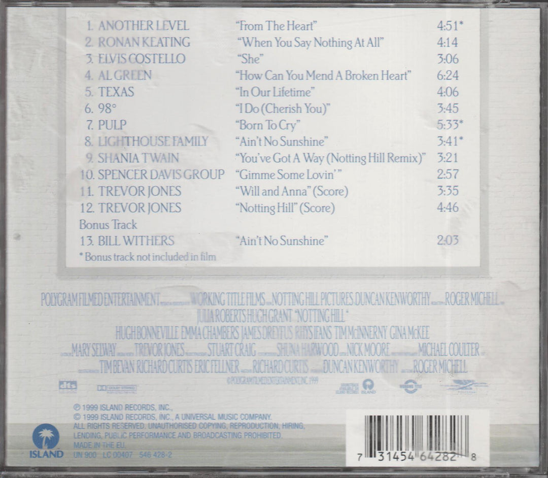 Various Artists / Soundtrack - Notting Hill (1999)