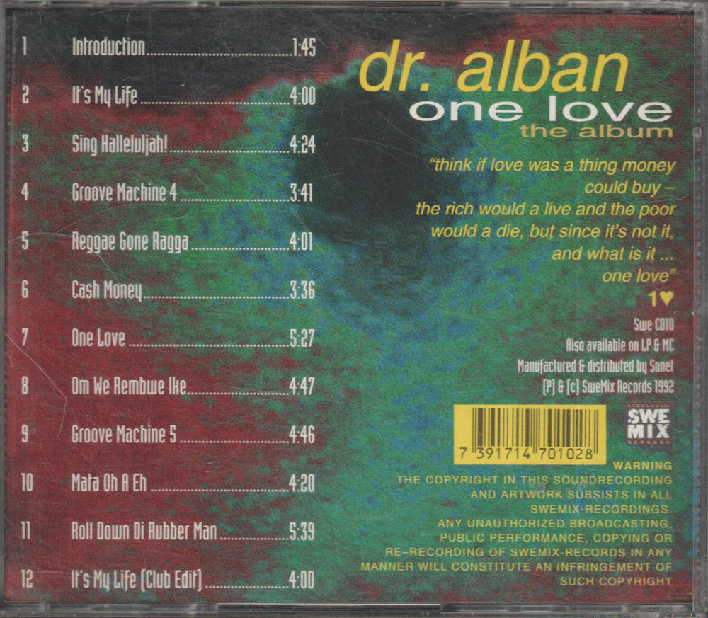 Dr. Alban - One Love (The Album) (1992)