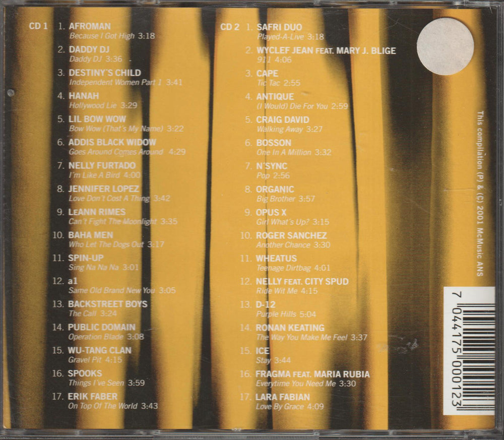 Diverse artister - McMusic Hits 2001 (2001)