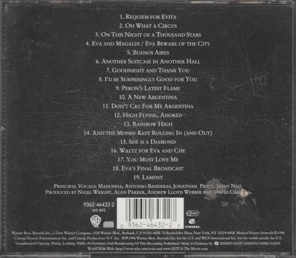 Diverse artister - Evita (Music From The Motion Picture) (1996)