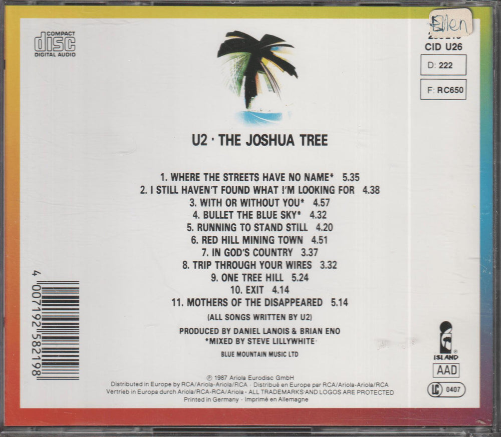 U2 - The Joshua Tree (1987)