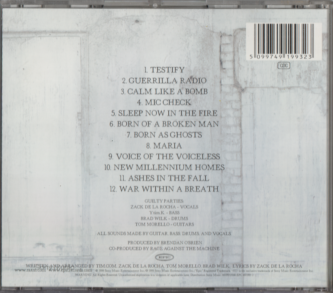 Rage Against The Machine - The Battle of Los Angeles (1999)