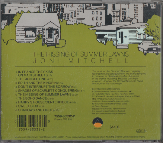 Joni Mitchell - The Hissing of Summer Lawns (1975)