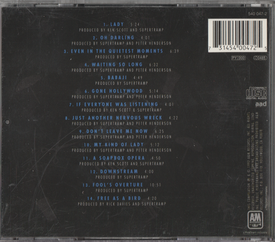 Supertramp - The Very Best of Supertramp 2 (1992)