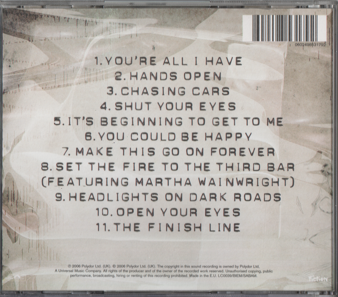 Snow Patrol - Eyes Open (2006)