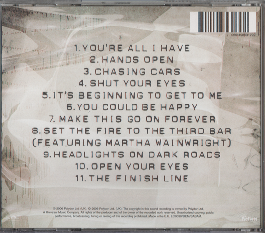 Snow Patrol - Eyes Open (2006)
