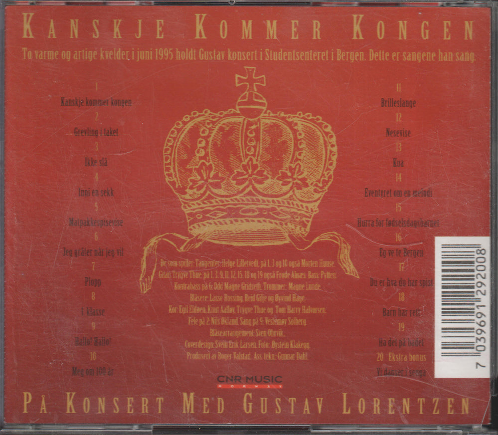 Gustav Lorentzen - På konsert med Gustav Lorentzen: Kanskje kommer kongen (1995)