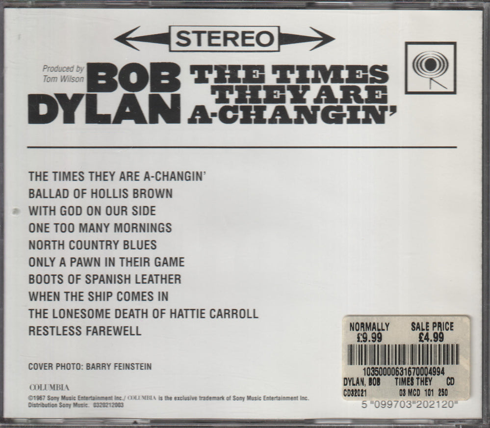 Bob Dylan - The Times They Are A-Changin' (1964)
