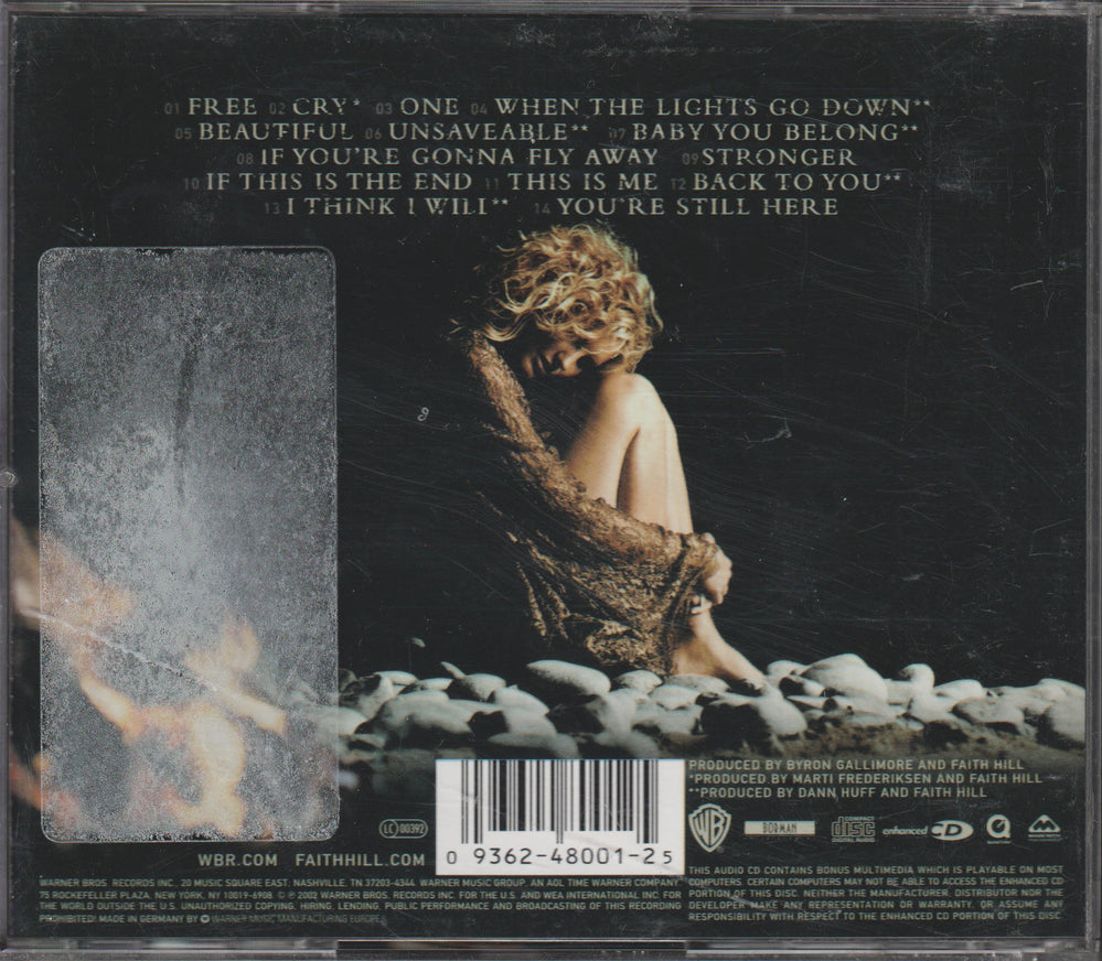 Faith Hill – Cry. 2002. CD.