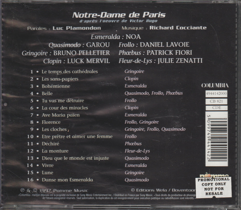 Musical - Notre-Dame de Paris (1998) CD