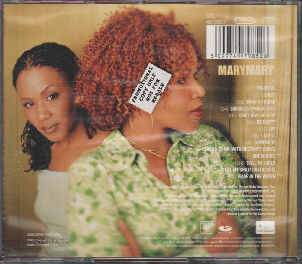 Mary Mary - Thankful (2000) CD