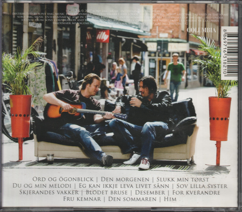 Vidar Johnsen & Peter Nordberg – Ord og ögonblick. 2007. CD.