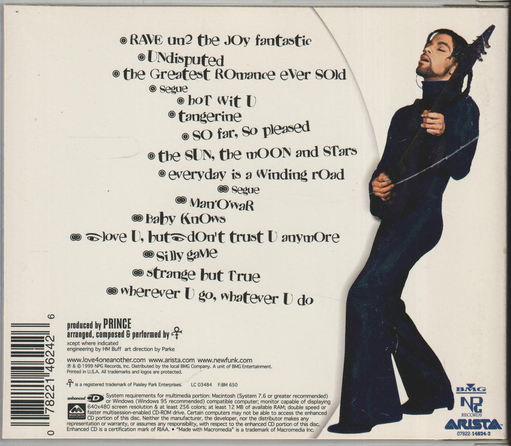 Prince and The New Power Generation – Rave Un2 the Joy Fantastic. 1999. CD