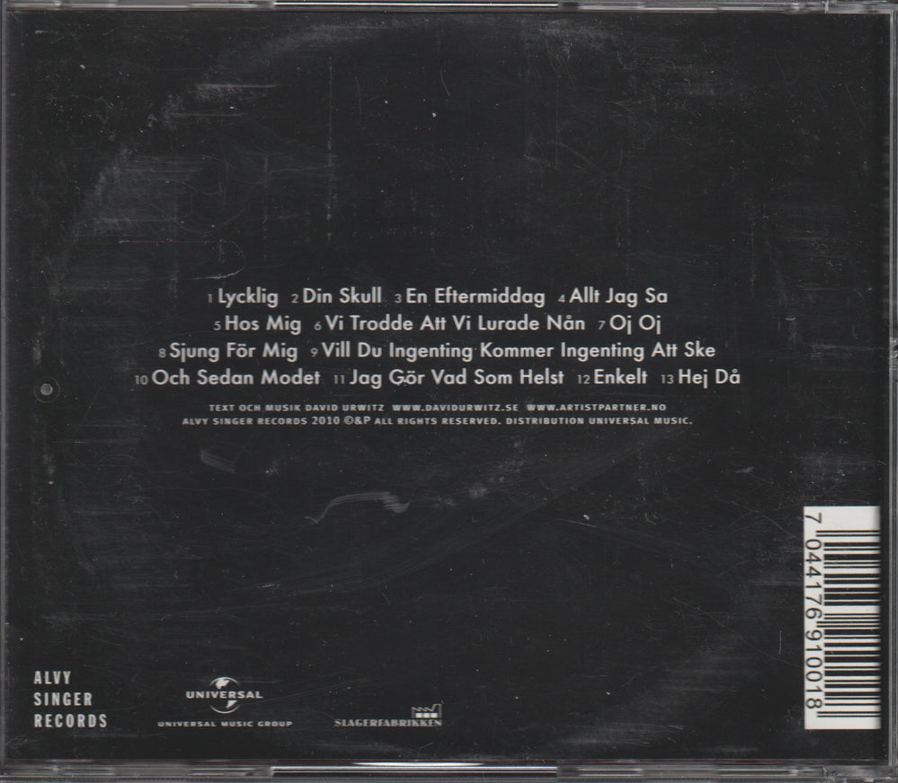 David Urwitz - Det var väl inget mer med det (2005) CD