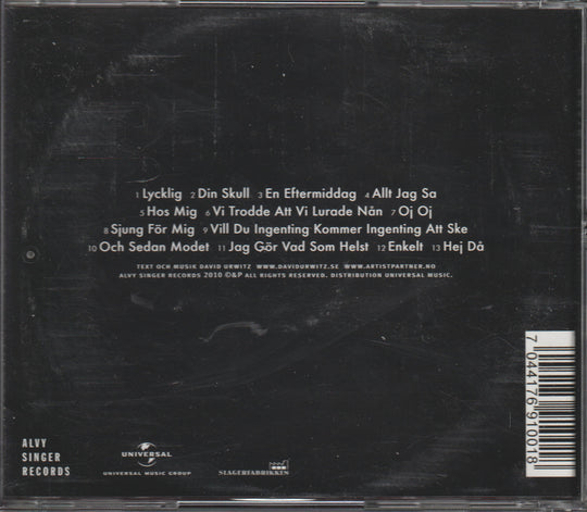 David Urwitz - Det var väl inget mer med det (2005) CD