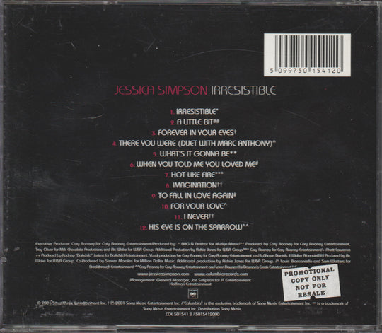 Jessica Simpson - Irresistible (2001) CD