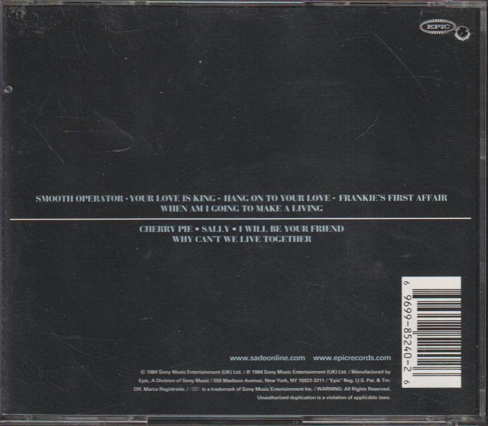Sade - Diamond Life (1984) CD