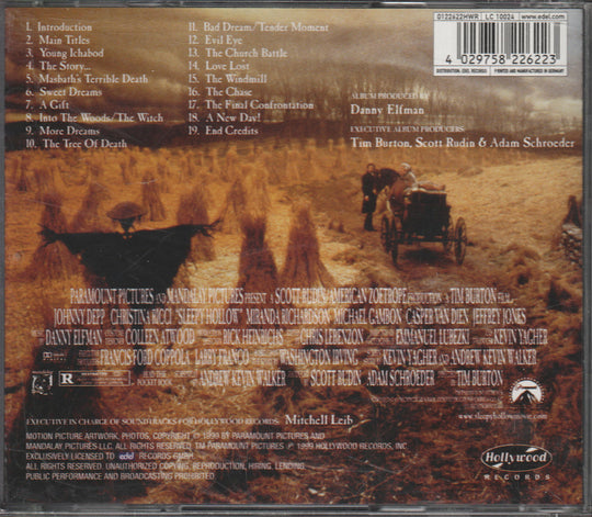 Danny Elfman - Sleepy Hollow: Music From The Motion Picture (1999) CD