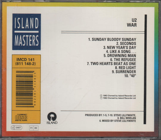 U2 - War (1983) CD