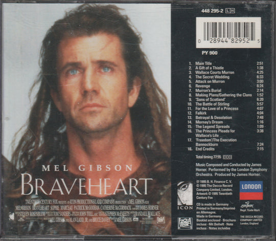 James Horner - Braveheart: Original Motion Picture Soundtrack (1995) CD