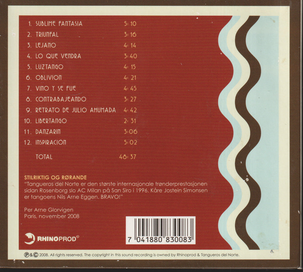 Tangueros Del Norte - Inspiración (2008) CD