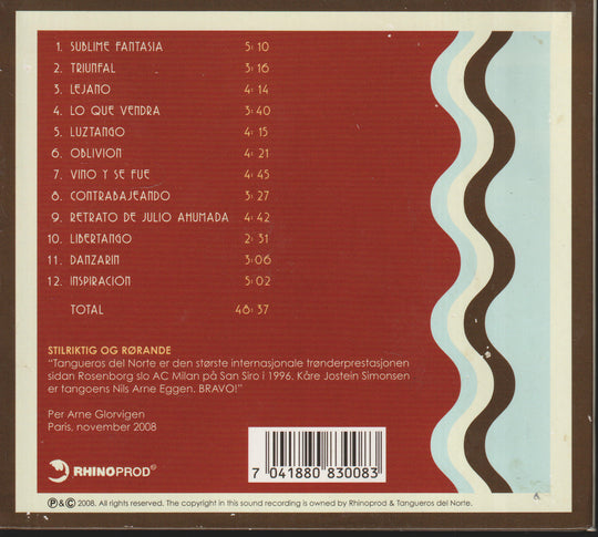 Tangueros Del Norte - Inspiración (2008) CD