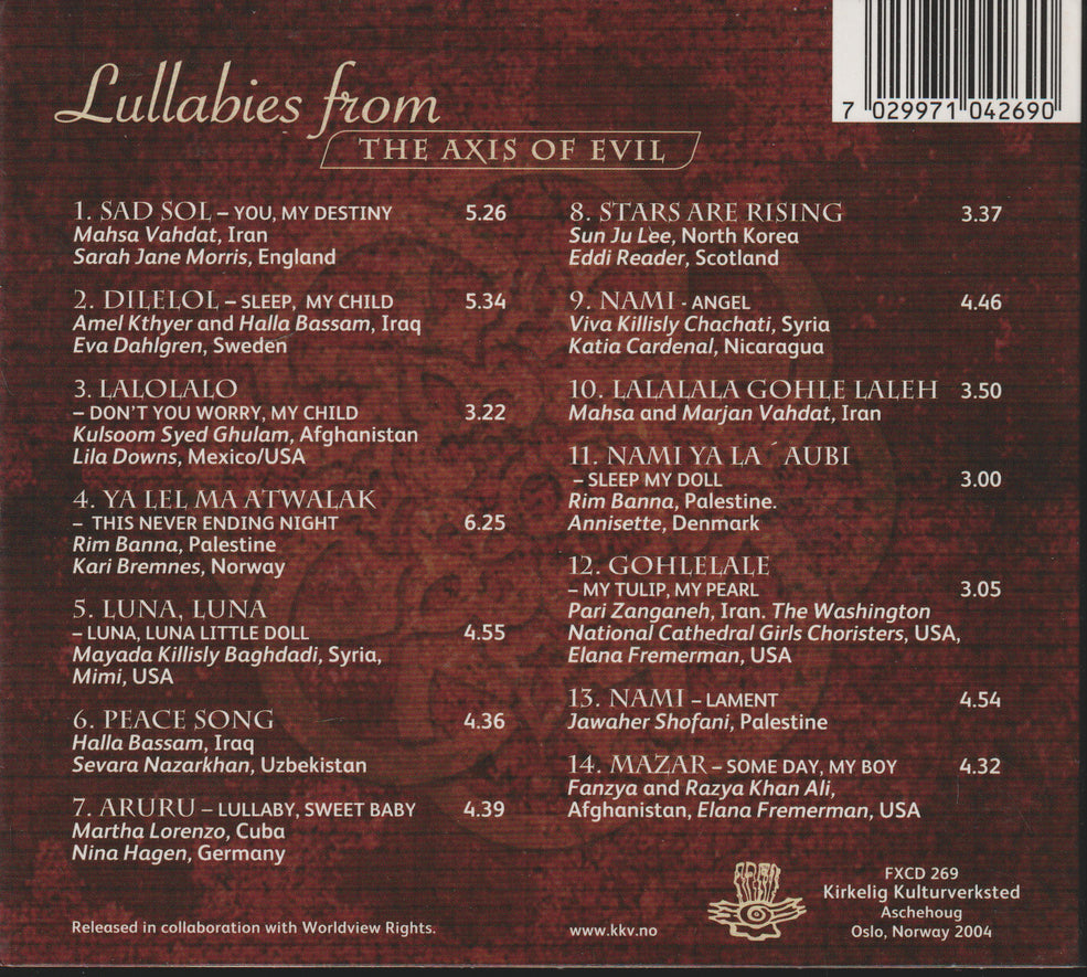 Various Artists - Lullabies from the Axis of Evil (2004) CD