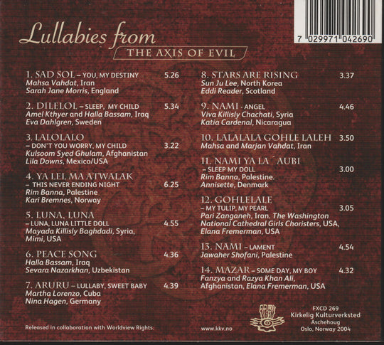Various Artists - Lullabies from the Axis of Evil (2004) CD