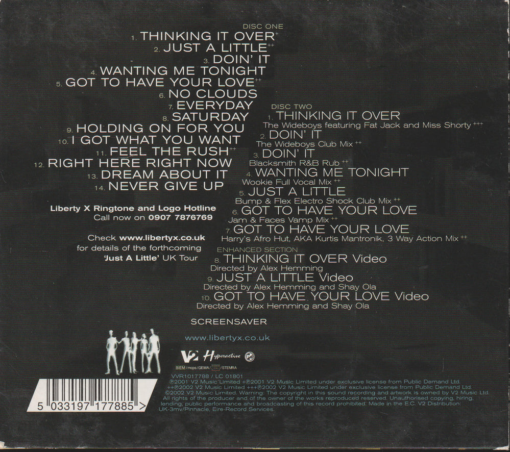 Liberty X - Thinking It Over (2002) CD