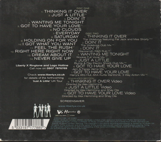 Liberty X - Thinking It Over (2002) CD