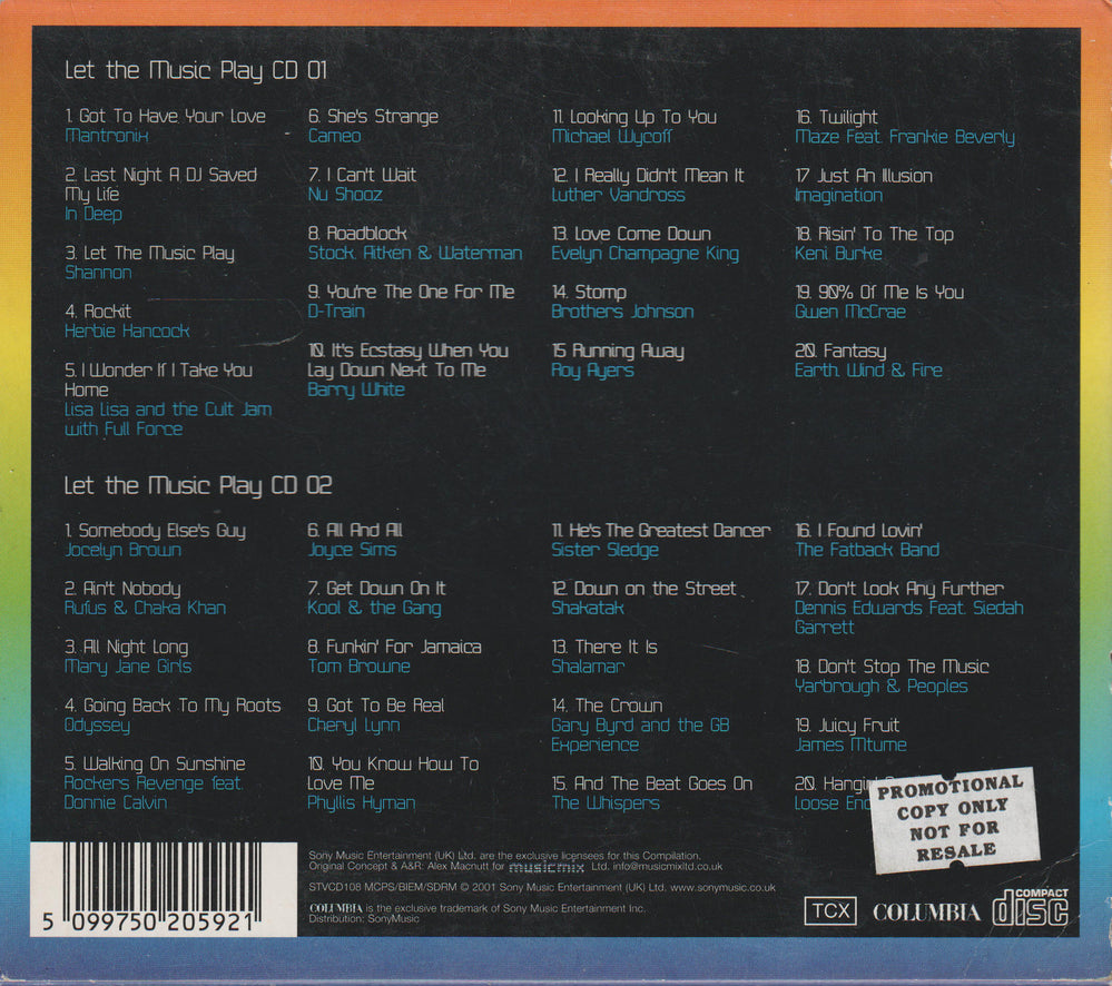 Various Artists - Let the Music Play: 80s Groove (2001) CD