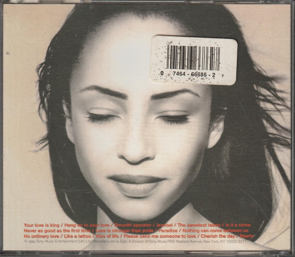 Sade – The Best Of Sade. 1994. CD.