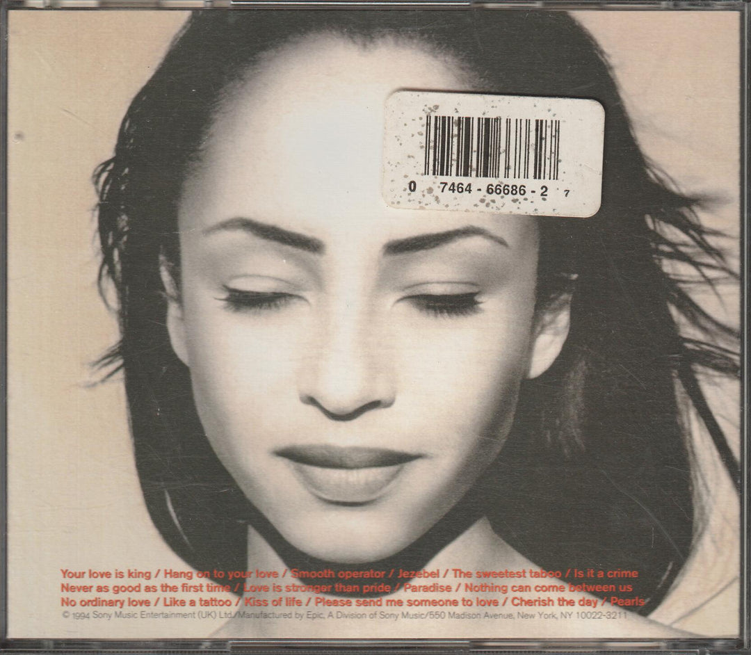 Sade – The Best Of Sade. 1994. CD.