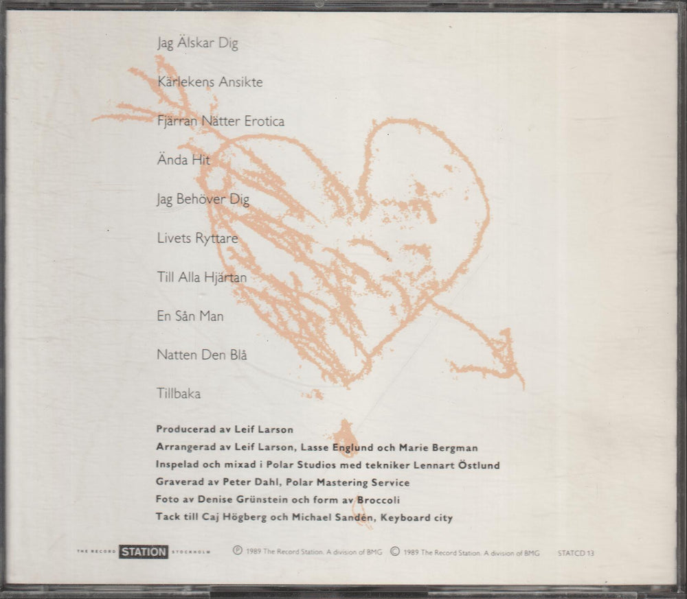 Marie Bergman – Kärlekens Ansikte. 1985. CD.