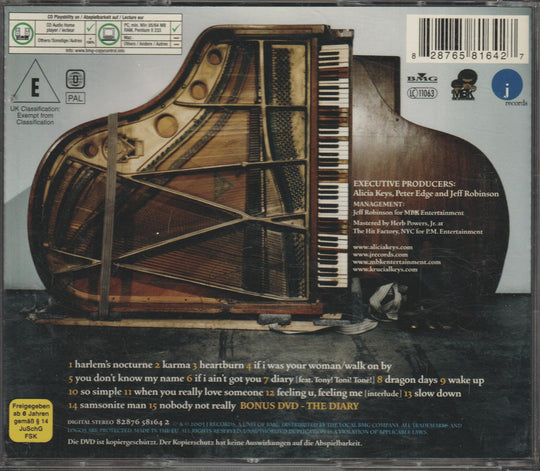 Alicia Keys – The Diary of Alicia Keys (Limited Edition). 2004. CD + bonus-DVD.
